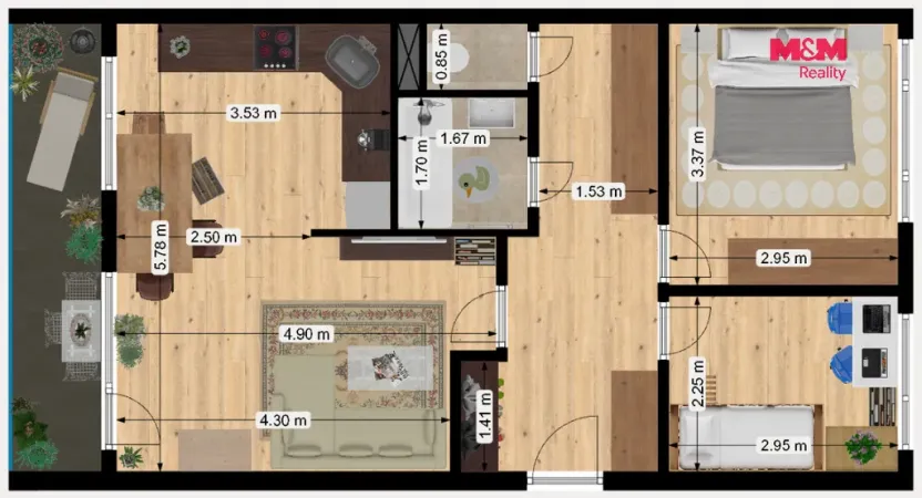Prodej bytu 3+kk, Praha - Prosek, Bílinská, 55 m2