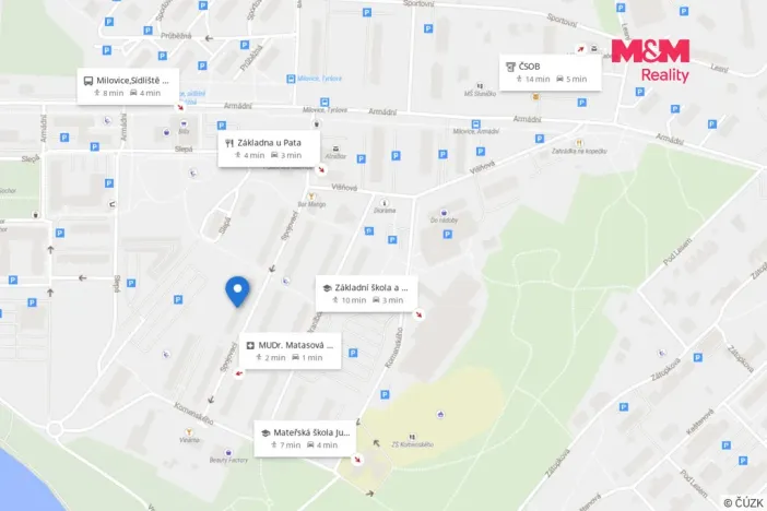 Pronájem bytu 3+1, Milovice - Mladá, Spojovací, 70 m2