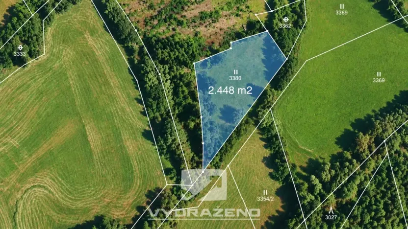 Prodej pole, Příkrý - Škodějov, 2448 m2