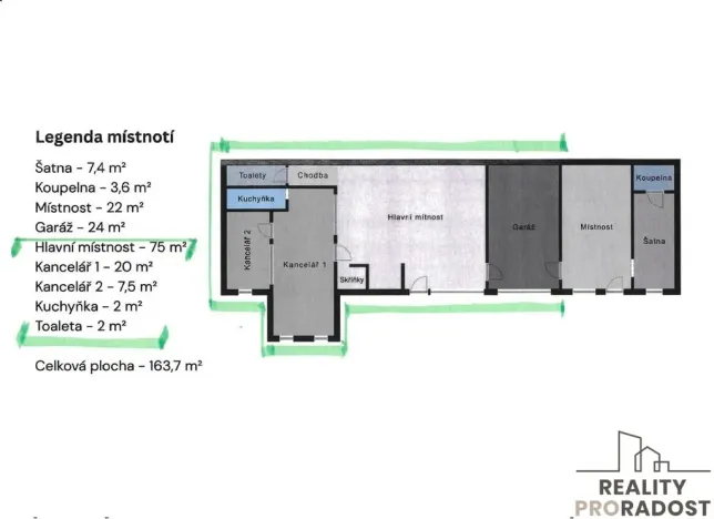 Pronájem obchodního prostoru, Hodonín, Kolískova, 130 m2