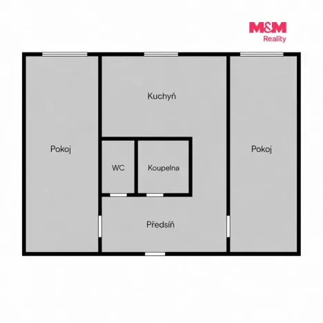 Prodej bytu 2+1, Olomouc - Hodolany, Masarykova třída, 51 m2