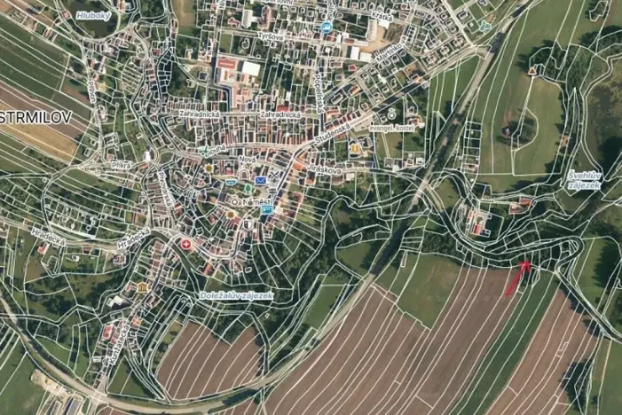 Prodej lesa, Strmilov, 424 m2