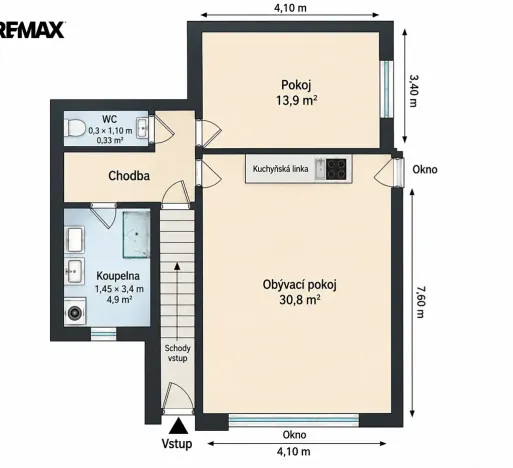 Prodej rodinného domu, Úvaly, Hálkova, 60 m2