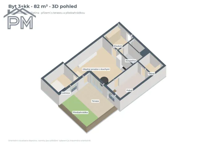 Pronájem bytu 3+kk, Brno, Kigginsova, 82 m2