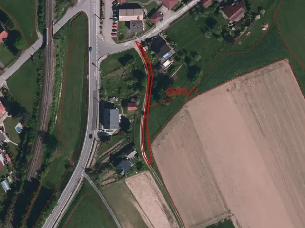 Dražba pozemku, 375 m², Ropice