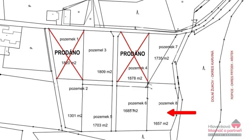 Prodej pozemku pro bydlení, Český Těšín - Dolní Žukov, Rakovec, 1657 m2