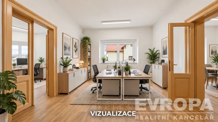 Pronájem kanceláře, Rokycany - Plzeňské Předměstí, Litohlavská, 150 m2