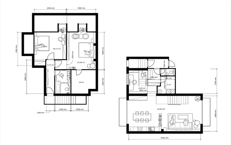 Prodej bytu 3+kk, Černolice, Ke dvoru, 118 m2
