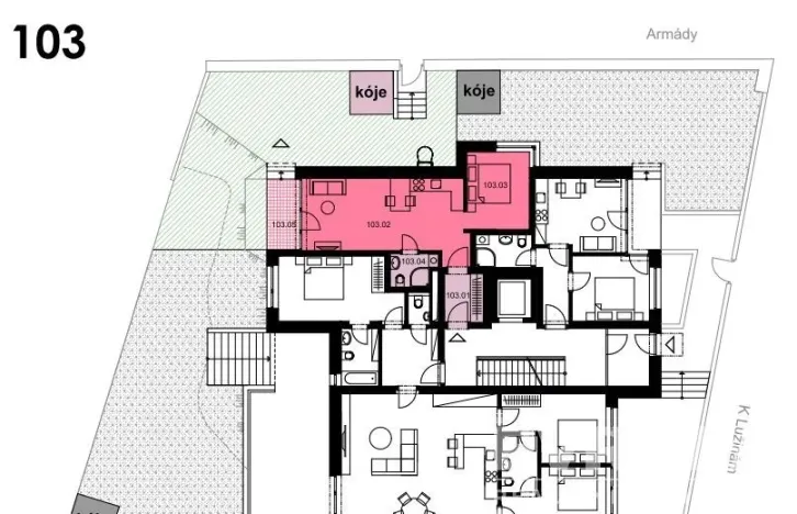 Prodej bytu 2+kk, Praha - Stodůlky, K Lužinám, 52 m2