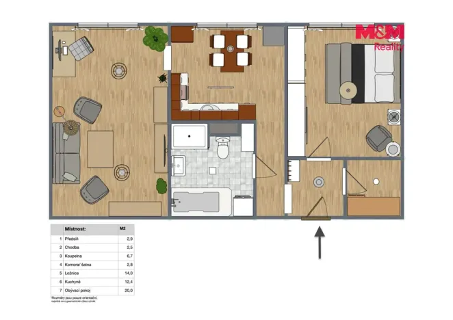 Prodej bytu 2+1, Klášterec nad Ohří, Dlouhá, 59 m2
