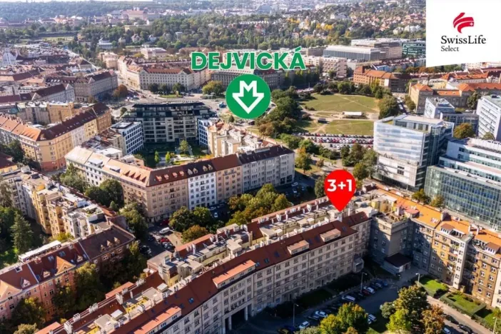 Prodej bytu 3+1, Praha - Bubeneč, Rooseveltova, 72 m2