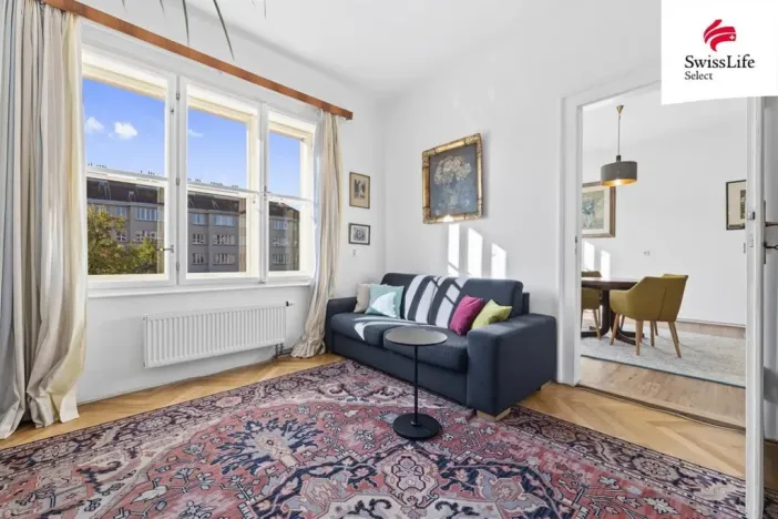 Prodej bytu 3+1, Praha - Bubeneč, Rooseveltova, 72 m2