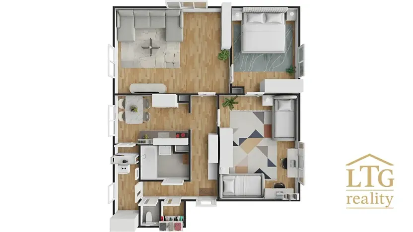 Prodej bytu 3+1, Hrušovany nad Jevišovkou, Na Vršku, 86 m2