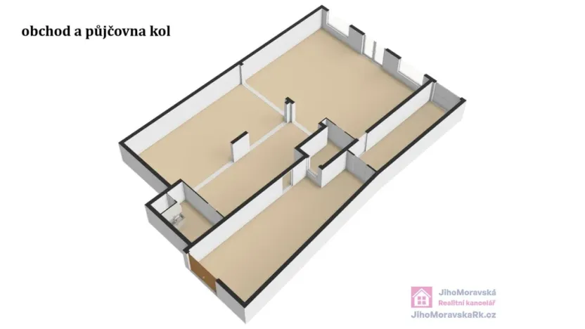 Prodej obchodního prostoru, Březí, Hlavní, 639 m2
