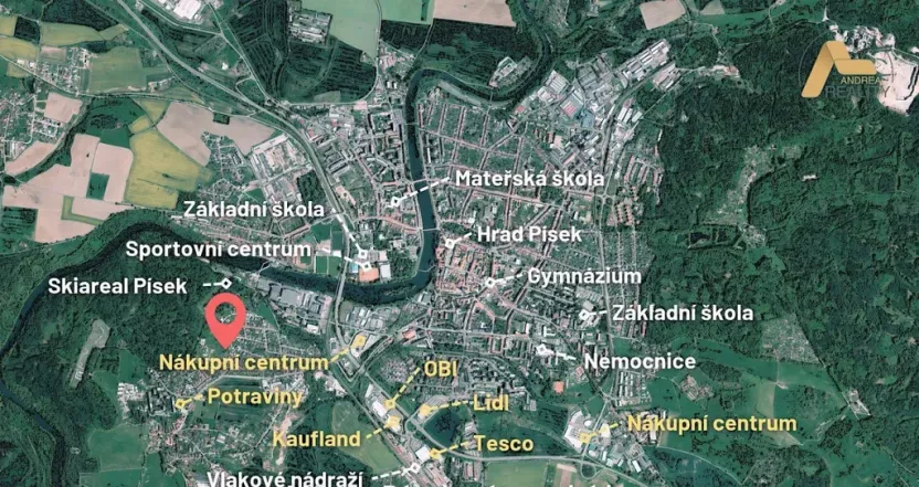 Prodej pozemku pro bydlení, Písek, Hradiště, 1454 m2