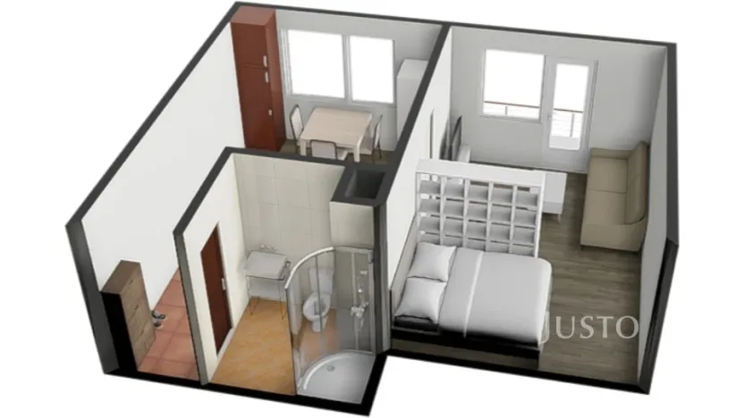 Pronájem bytu 1+1, Písek - Budějovické Předměstí, třída Přátelství, 38 m2