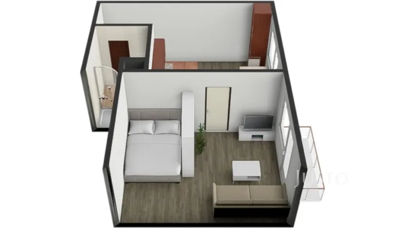 Pronájem bytu 1+1, Písek - Budějovické Předměstí, třída Přátelství, 38 m2