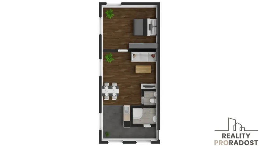 Pronájem bytu 2+kk, Vidnava, Fojtství, 58 m2