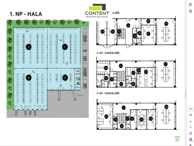 Pronájem výrobních prostor, Zlín, Rybníky VII, 1000 m2