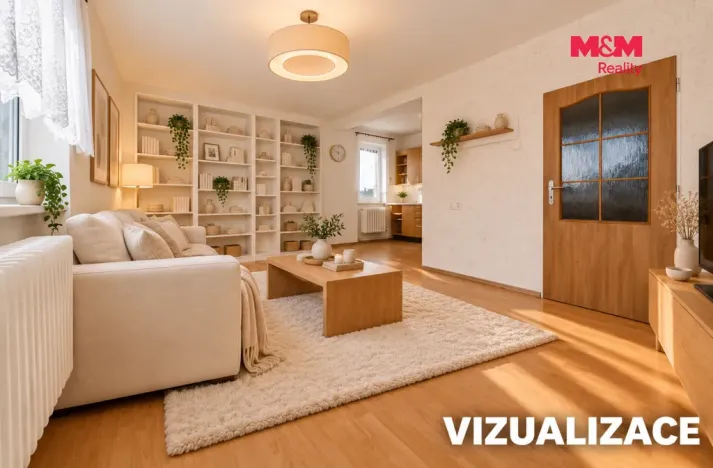Prodej bytu 3+1, Velká Bystřice, Na Letné, 60 m2