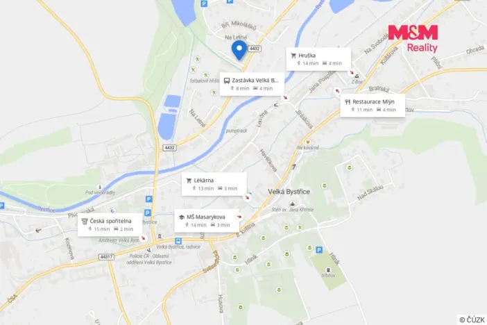 Prodej bytu 3+1, Velká Bystřice, Na Letné, 60 m2
