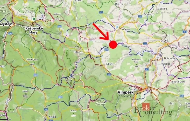 Prodej pozemku pro bydlení, Vacov, 530 m2