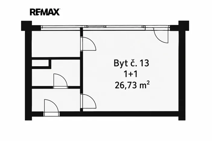Pronájem bytu 1+1, Praha - Střížkov, Rumburská, 26 m2