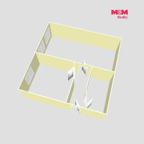 Pronájem bytu 2+kk, Neratovice, Jedová, 43 m2
