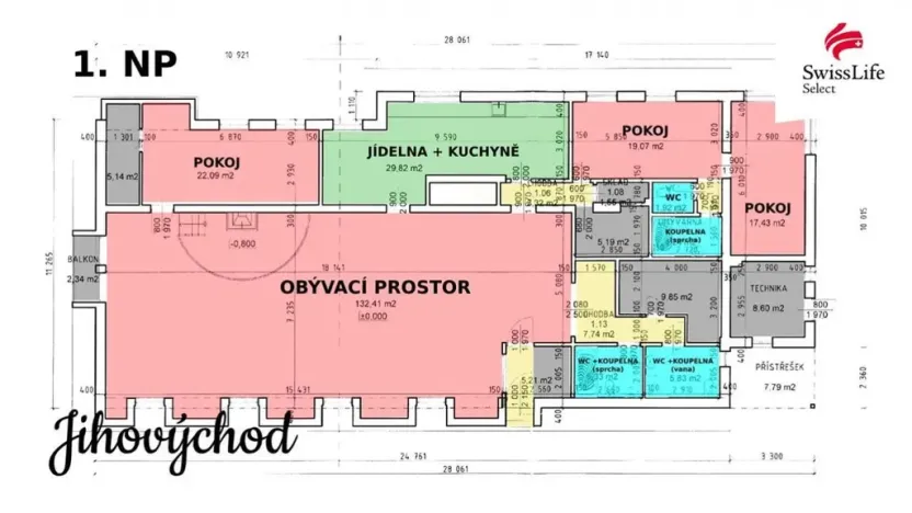 Prodej rodinného domu, Jiřice u Miroslavi, 662 m2