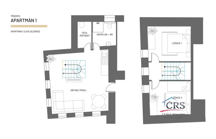 Prodej bytu 3+kk, Zlatá Olešnice, 71 m2
