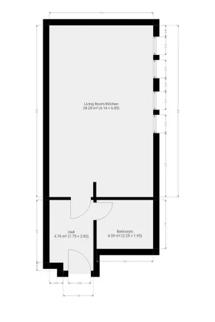 Pronájem bytu 1+kk, Stochov, S. K. Neumanna, 38 m2