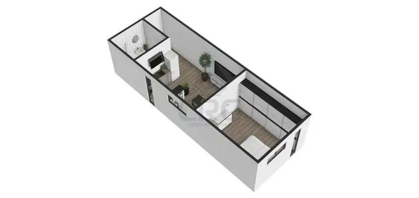 Pronájem bytu 2+kk, Brno, Sovinec, 42 m2