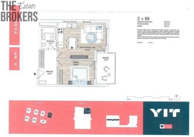Pronájem bytu 2+kk, Praha - Hloubětín, Saarinenova, 49 m2