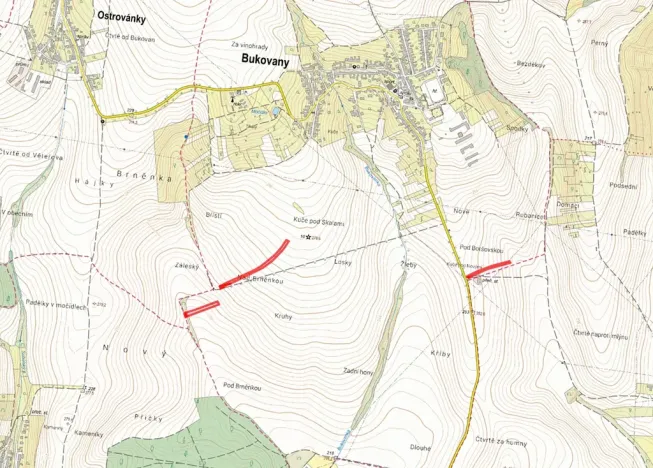 Prodej pole, Bukovany, 9455 m2
