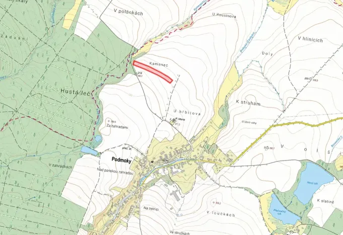 Prodej pole, Podmoky, 10566 m2