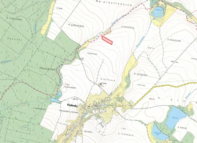 Prodej pole, Podmoky, 7095 m2