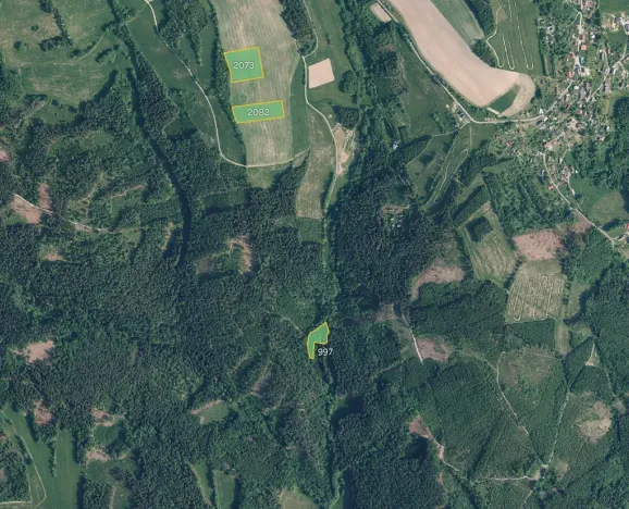 Prodej pole, 19916 m², Jílové u Držkova
