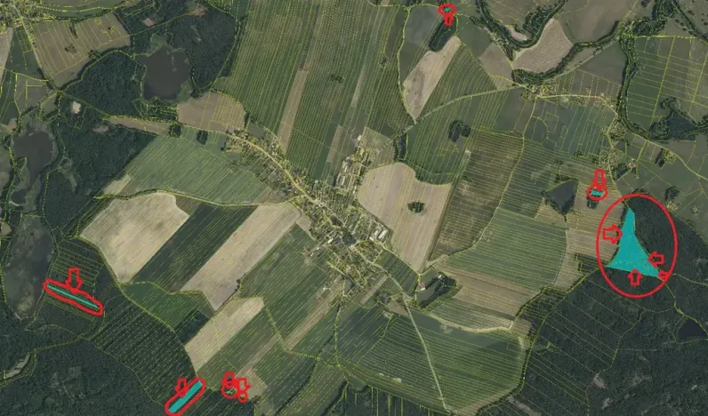 Prodej lesa, Novosedly nad Nežárkou, 67560 m2