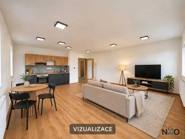 Pronájem bytu 1+kk, Úherce, Hlavní, 39 m2