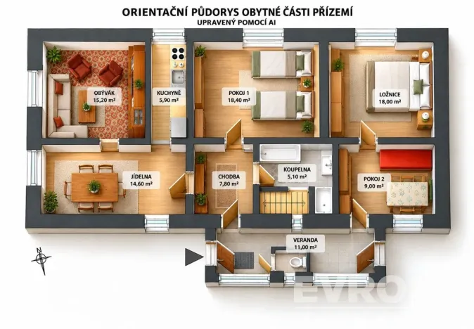 Prodej rodinného domu, Neurazy, 108 m2