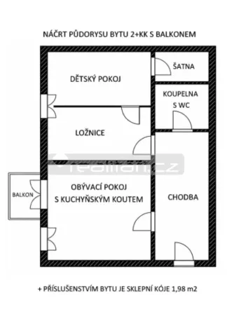 Prodej bytu 2+kk, Plzeň - Severní Předměstí, Elišky Krásnohorské, 67 m2