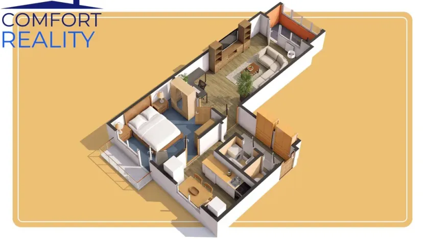 Prodej bytu 2+1, Ostrava - Poruba, Čkalovova, 57 m2