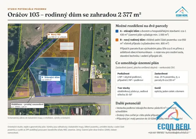 Prodej rodinného domu, Oráčov, 91 m2