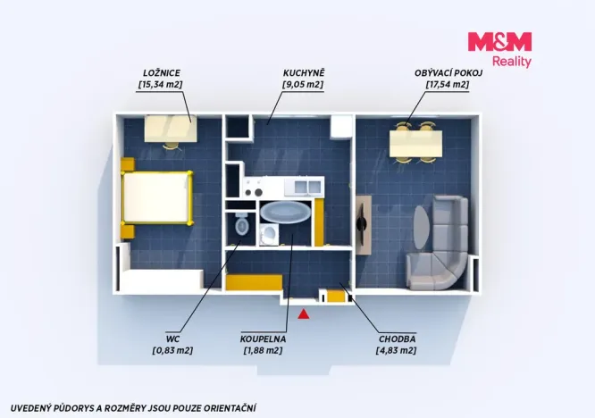 Prodej bytu 2+1, Rokycany - Nové Město, Raisova, 49 m2