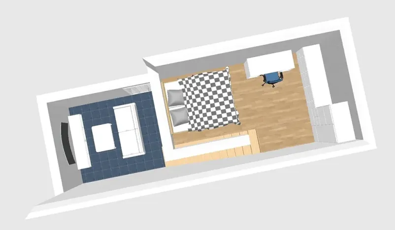 Pronájem bytu 2+kk, Brno, Břeclavská, 40 m2