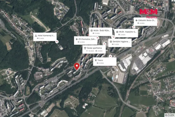 Prodej bytu 3+1, Chomutov, Kamenná, 60 m2