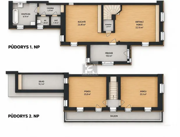 Prodej bytu 3+1, Šimonovice, Šimonovická, 138 m2