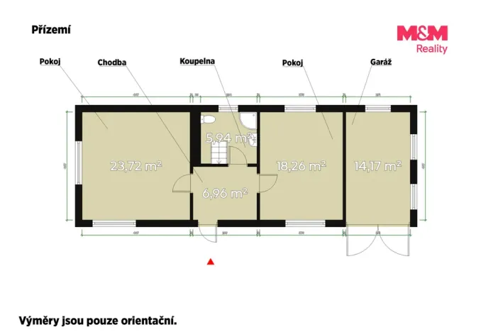 Prodej rodinného domu, Slatina, 54 m2