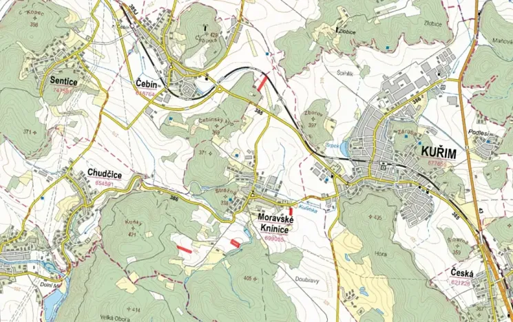 Prodej pole, Knínice, 9942 m2