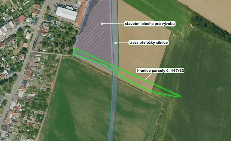 Prodej komerčního pozemku, 1127 m², Citov